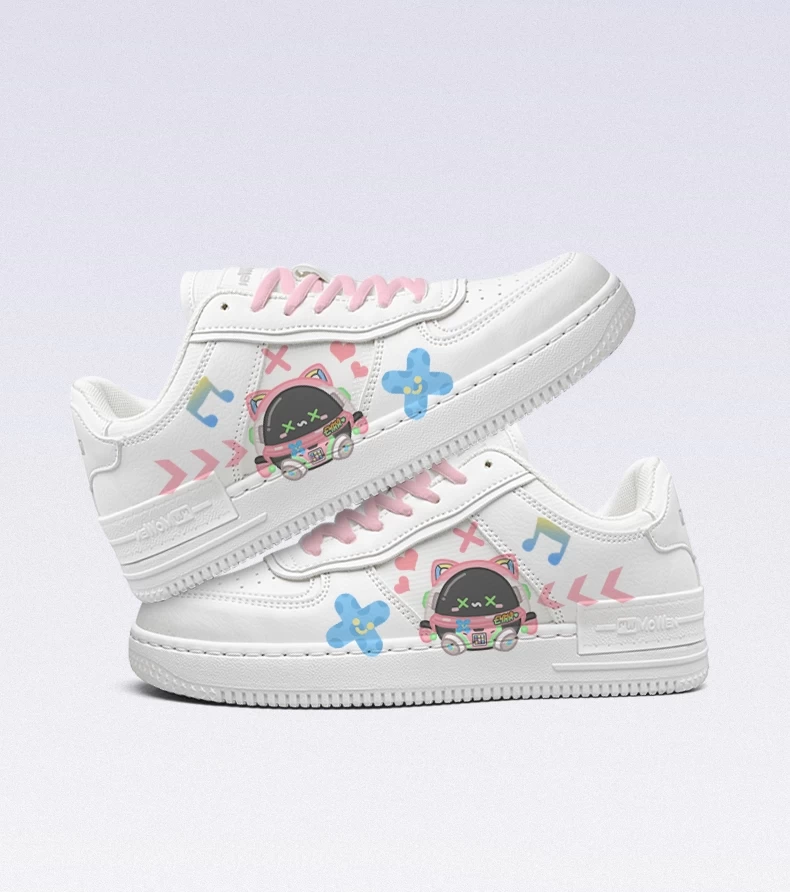 Kawaii All-Match Pink Cartoon Sneakers 5 Kawaii All-Match Pink Cartoon Sneakers - Image 3