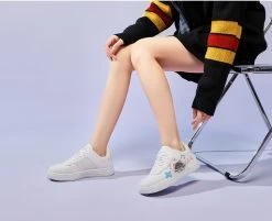 Kawaii All-Match Pink Cartoon Sneakers 18 Kawaii All-Match Pink Cartoon Sneakers -Kawaii Fashion Shop Kawaii All Match Pink Cartoon Sneakers 8