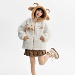 Kawaii Antelope Princess Doll Hooded Sweatshirt -Kawaii Fashion Shop Kawaii Antelope Princess Doll Hooded Sweatshirt 5