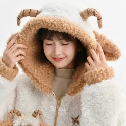 Kawaii Antelope Princess Doll Hooded Sweatshirt -Kawaii Fashion Shop Kawaii Antelope Princess Doll Hooded Sweatshirt 6