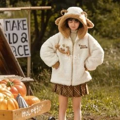 Kawaii Antelope Princess Doll Hooded Sweatshirt -Kawaii Fashion Shop Kawaii Antelope Princess Doll Hooded Sweatshirt 7