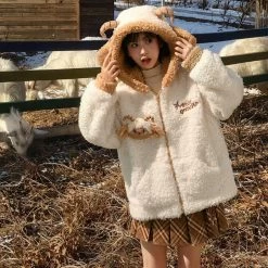 Kawaii Antelope Princess Doll Hooded Sweatshirt -Kawaii Fashion Shop Kawaii Antelope Princess Doll Hooded Sweatshirt 9