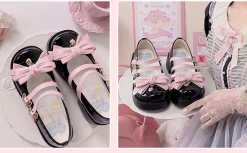 Kawaii Black Round Toe Bow Mary Jane Lolita Shoes 15 Kawaii Black Round Toe Bow Mary Jane Lolita Shoes -Kawaii Fashion Shop Kawaii Black Round Toe Bow Mary Jane Lolita Shoes 4