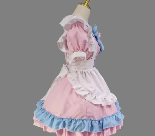 Kawaii Bow Ruffle Maid Lolita Princess Dress Set 8 Kawaii Bow Ruffle Maid Lolita Princess Dress Set - Image 7