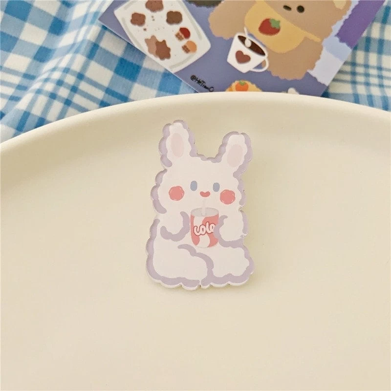 Kawaii Cartoons Animal Brooches 8 Kawaii Cartoons Animal Brooches - Image 6