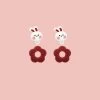 Kawaii Bunny Flower Earrings -Kawaii Fashion Shop Kawaii Bunny Flower Earrings 1