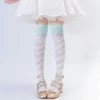 Kawaii Candy Color Lolita Knee Socks -Kawaii Fashion Shop Kawaii Candy Color Lolita Knee Socks 6