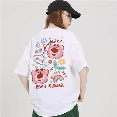 Kawaii Candy Color Sanrio Character Printed T-shirt 8 Kawaii Candy Color Sanrio Character Printed T-shirt - Image 6