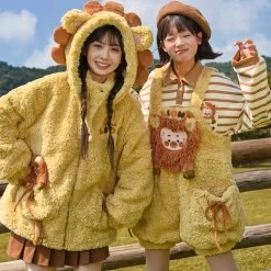 Kawaii Cartoon Animal Plush Overalls -Kawaii Fashion Shop Kawaii Cartoon Animal Plush Overalls 10