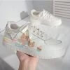 Kawaii Cartoon Cake Bear Print All-match Sneakers -Kawaii Fashion Shop Kawaii Cartoon Cake Bear Print All match Sneakers 3