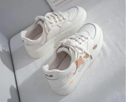 Kawaii Cartoon Cake Bear Print All-match Sneakers -Kawaii Fashion Shop Kawaii Cartoon Cake Bear Print All match Sneakers 4