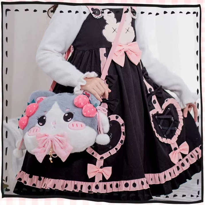 Kawaii Cartoon Cat Lolita Plush Bag 4 Kawaii Cartoon Cat Lolita Plush Bag - Image 2