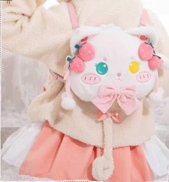 Kawaii Cartoon Cat Lolita Plush Bag 12 Kawaii Cartoon Cat Lolita Plush Bag -Kawaii Fashion Shop Kawaii Cartoon Cat Lolita Plush Bag 2