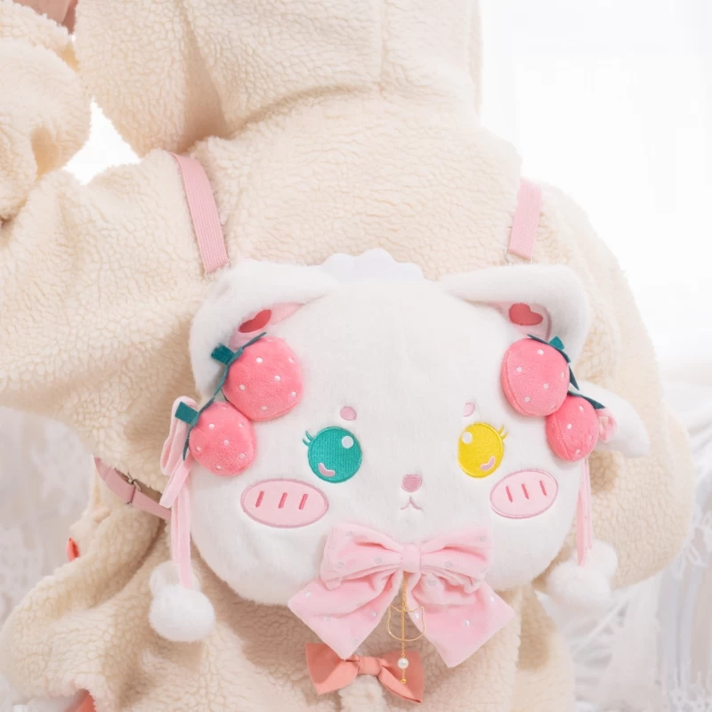 Kawaii Cartoon Cat Lolita Plush Bag 9 Kawaii Cartoon Cat Lolita Plush Bag - Image 7