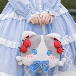 Kawaii Cartoon Cat Lolita Plush Bag 14 Kawaii Cartoon Cat Lolita Plush Bag -Kawaii Fashion Shop Kawaii Cartoon Cat Lolita Plush Bag 7