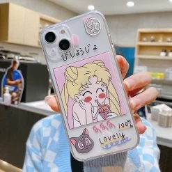 Kawaii Cartoon Sailor Moon IPhone Case 15 Kawaii Cartoon Sailor Moon IPhone Case -Kawaii Fashion Shop Kawaii Cartoon Sailor Moon iPhone Case 3