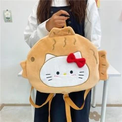 Kawaii Cartoon Snapper Cat Backpack 14 Kawaii Cartoon Snapper Cat Backpack -Kawaii Fashion Shop Kawaii Cartoon Snapper Cat Backpack 3