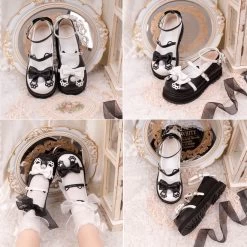 Kawaii Cat Claw Bow Platform Lolita Shoes -Kawaii Fashion Shop Kawaii Cat Claw Bow Platform Lolita Shoes 2
