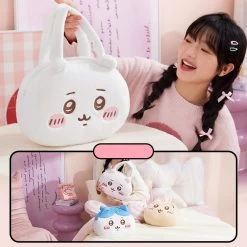 Kawaii Chiikawa Series Cute Plush Handbag -Kawaii Fashion Shop Kawaii Chiikawa Series Cute Plush Handbag 5