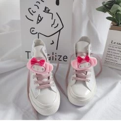 Kawaii Cinnamoroll High-top Canvas Shoes -Kawaii Fashion Shop Kawaii Cinnamoroll High top Canvas Shoes 6