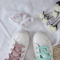 Kawaii Cinnamoroll High-top Canvas Shoes -Kawaii Fashion Shop Kawaii Cinnamoroll High top Canvas Shoes 7