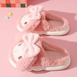 Kawaii Cinnamoroll My Melody Cotton Slippers -Kawaii Fashion Shop Kawaii Cinnamoroll My Melody Cotton Slippers 6