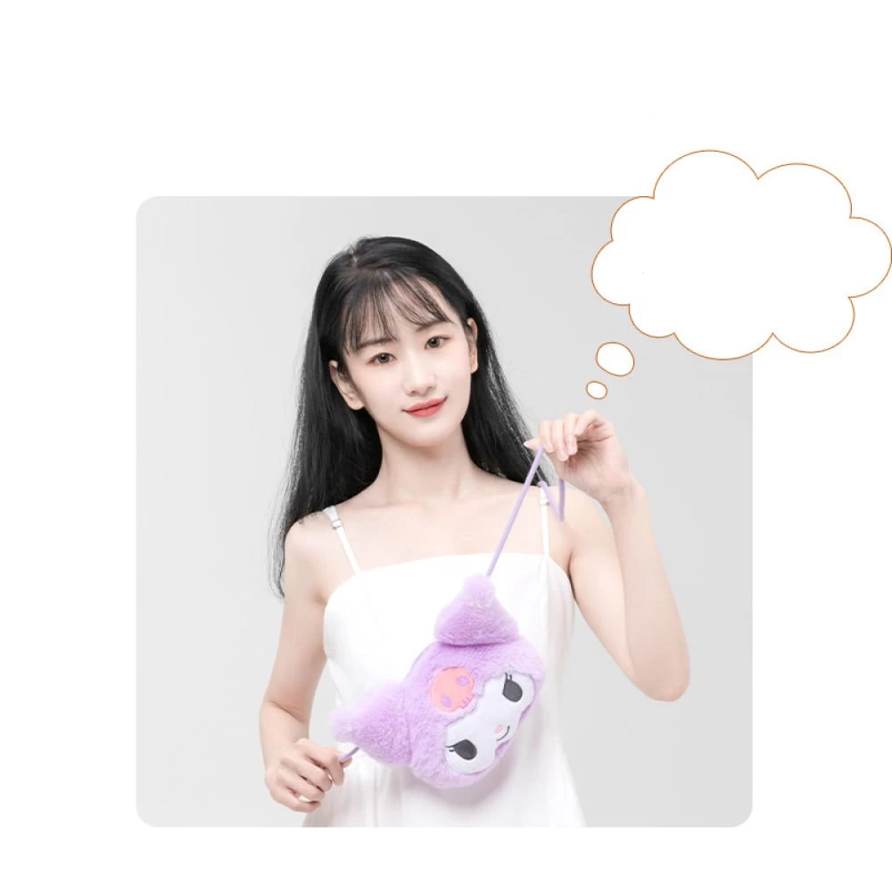 Kawaii Cinnamoroll Plush Crossbody Bag 6 Kawaii Cinnamoroll Plush Crossbody Bag - Image 4