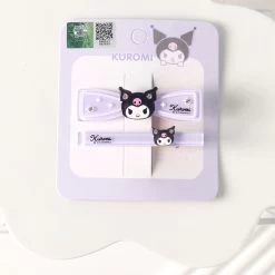 Kawaii Cute Candy Color Sanrio Kuromi Hair Clip -Kawaii Fashion Shop Kawaii Cute Candy Color Sanrio Kuromi Hair Clip 2