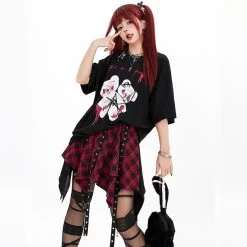 Kawaii Cute Cartoon Bear Loose T-Shirt -Kawaii Fashion Shop Kawaii Cute Cartoon Bear Loose T Shirt 7