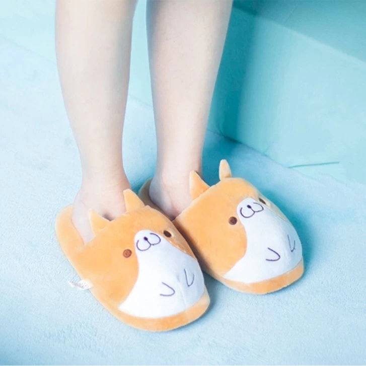 Kawaii Cute Shiba Plush Slippers 7 Kawaii Cute Shiba Plush Slippers - Image 5