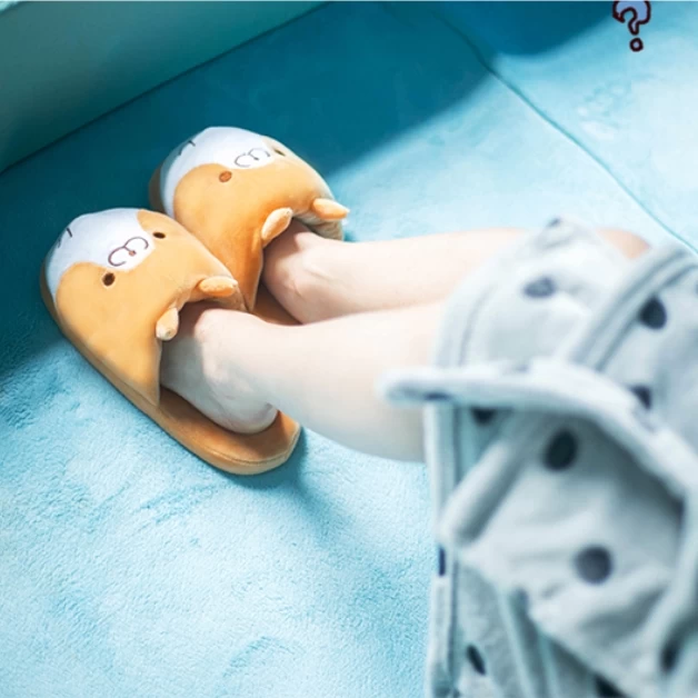 Kawaii Cute Shiba Plush Slippers 8 Kawaii Cute Shiba Plush Slippers - Image 6