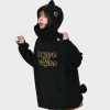 Kawaii Cute Little Black Dragon Design Hoodie -Kawaii Fashion Shop Kawaii Cute Little Black Dragon Design Hoodie 8