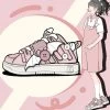 Kawaii Cute Pink Loli Style Flat Sneakers 1 Kawaii Cute Pink Loli Style Flat Sneakers -Kawaii Fashion Shop Kawaii Cute Pink Loli Style Flat Sneakers 6