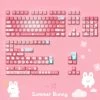 Kawaii Cute Rabbit Pink Aesthetic Keycap Set 2 Kawaii Cute Rabbit Pink Aesthetic Keycap Set -Kawaii Fashion Shop Kawaii Cute Rabbit Pink Aesthetic Keycap Set 4