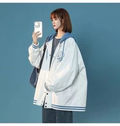 Kawaii Fashion Mori Girl Style Pink Hooded -Kawaii Fashion Shop Kawaii Fashion Mori Girl Style Pink Hooded 1