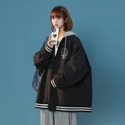 Kawaii Fashion Mori Girl Style Pink Hooded -Kawaii Fashion Shop Kawaii Fashion Mori Girl Style Pink Hooded 3