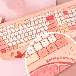 Kawaii Fruit Print Wireless Keyboard And Mouse Set -Kawaii Fashion Shop Kawaii Fruit Print Wireless Keyboard and Mouse Set 7