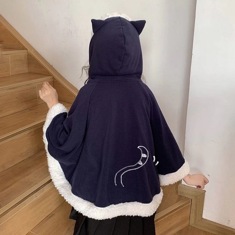 Kawaii Pink Cat Ears Cape Coat 7 Kawaii Pink Cat Ears Cape Coat - Image 5