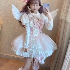 Kawaii Sweet Cherry Pink Lolita JSK Dress