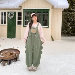 Kawaii Green Dinosaur Overalls -Kawaii Fashion Shop Kawaii Green Dinosaur Overalls 5