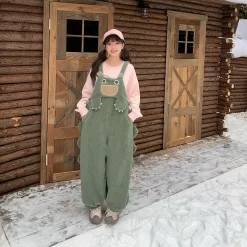 Kawaii Green Dinosaur Overalls -Kawaii Fashion Shop Kawaii Green Dinosaur Overalls 6