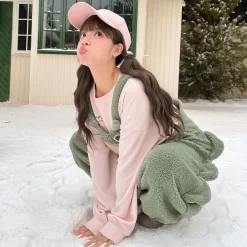 Kawaii Green Dinosaur Overalls -Kawaii Fashion Shop Kawaii Green Dinosaur Overalls 9