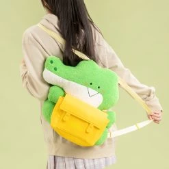 Kawaii Green Small Crocodile Doll Backpack -Kawaii Fashion Shop Kawaii Green Small Crocodile Doll Backpack 7