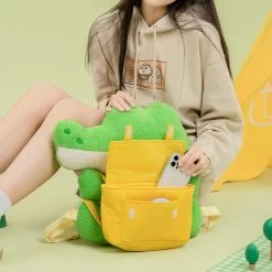 Kawaii Green Small Crocodile Doll Backpack -Kawaii Fashion Shop Kawaii Green Small Crocodile Doll Backpack 8