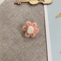 Kawaii Small Flower Brooch 13 Kawaii Small Flower Brooch -Kawaii Fashion Shop Kawaii Handmade Small Flower Brooch Korea Style Small Flower Brooch Wool Made Clothes Accessories Bag Decorations 5