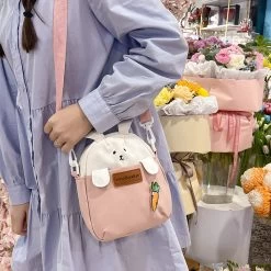 Kawaii Japanese Cartoon Rabbit Canvas Messenger Bag -Kawaii Fashion Shop Kawaii Japanese Cartoon Rabbit Canvas Messenger Bag 11