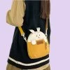 Kawaii Japanese Cartoon Rabbit Canvas Messenger Bag -Kawaii Fashion Shop Kawaii Japanese Cartoon Rabbit Canvas Messenger Bag 2