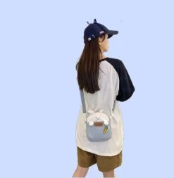Kawaii Japanese Cartoon Rabbit Canvas Messenger Bag -Kawaii Fashion Shop Kawaii Japanese Cartoon Rabbit Canvas Messenger Bag 5
