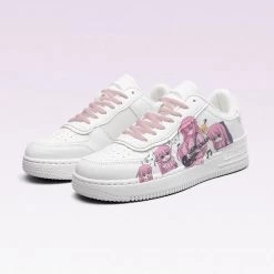 Kawaii Japanese Cartoon Rock Girl Printed Sneakers -Kawaii Fashion Shop Kawaii Japanese Cartoon Rock Girl Printed Sneakers 10