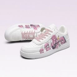 Kawaii Japanese Cartoon Rock Girl Printed Sneakers -Kawaii Fashion Shop Kawaii Japanese Cartoon Rock Girl Printed Sneakers 11